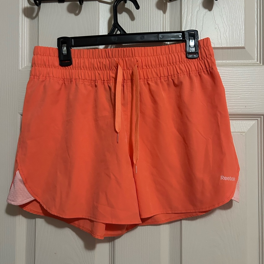 Reebok Women's Bright Orange Athletic Shorts
